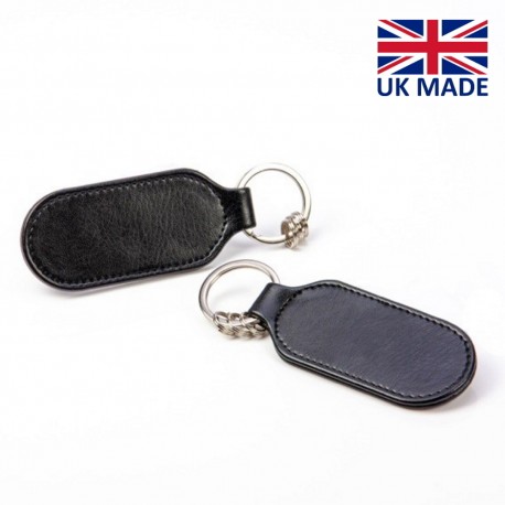 Porte-clé losange uni upcycling en PU, rPET ou cuir