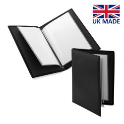 Protège document A5 (16 vues) en PU, rPET ou cuir