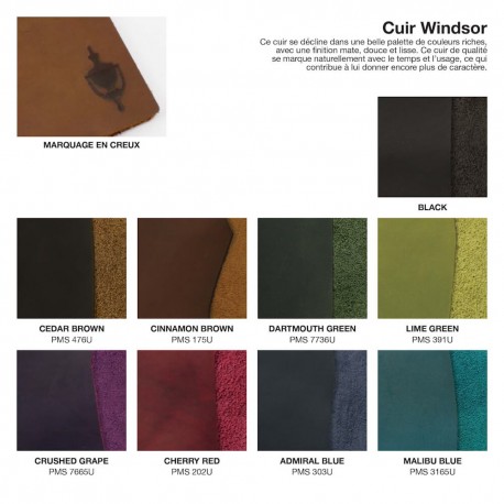 Protège document A4 (16 vues) en PU, rPET ou cuir