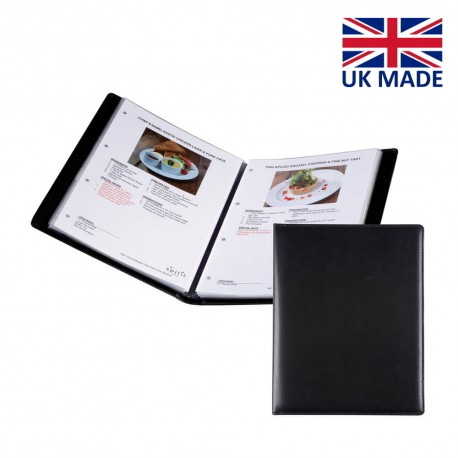 Protège document A4 (16 vues) en PU, rPET ou cuir