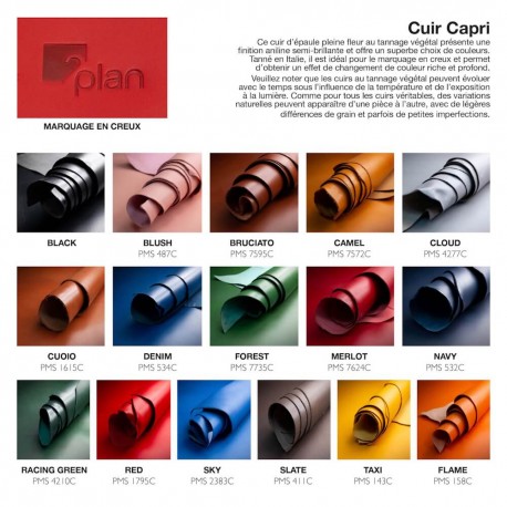 Sous verre carré en PU, rPET ou cuir