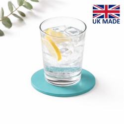 Sous verre rond en PU, rPET ou cuir