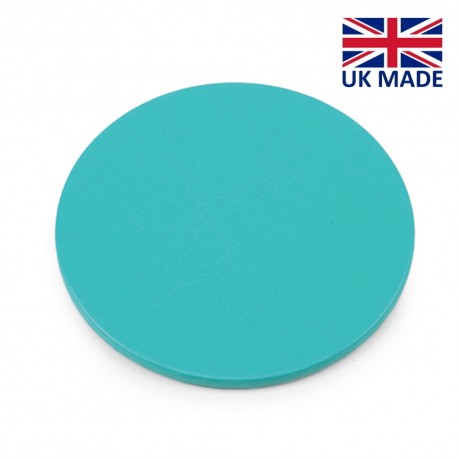 Sous verre rond en PU, rPET ou cuir